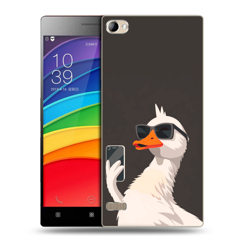 Пластиковый чехол на Lenovo Vibe X2 Pro с принтом утка в очках Пластиковый чехол на Lenovo Vibe X2 Pro с принтом утка в очках