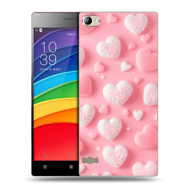 Пластиковый чехол на Lenovo Vibe X2 Pro с принтом Сердечки Пластиковый чехол на Lenovo Vibe X2 Pro с принтом Сердечки