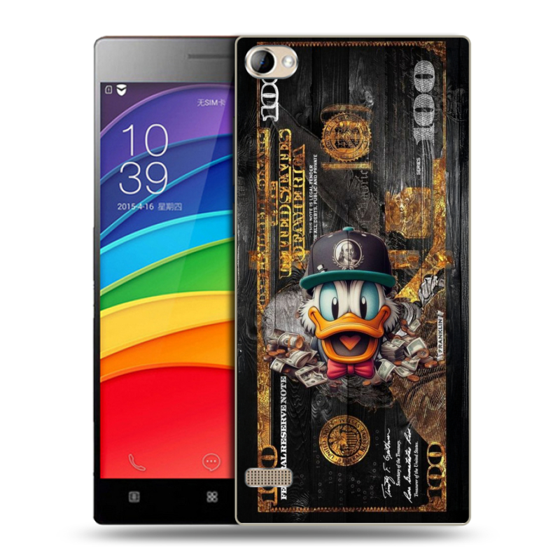 Пластиковый чехол на Lenovo Vibe X2 Pro с принтом Дональд Дак Доллар Пластиковый чехол на Lenovo Vibe X2 Pro с принтом Дональд Дак Доллар