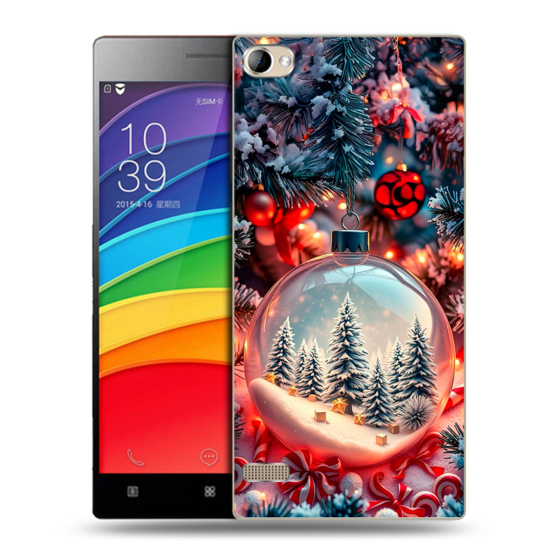 Пластиковый чехол на Lenovo Vibe X2 Pro с принтом Новый год Пластиковый чехол на Lenovo Vibe X2 Pro с принтом Новый год