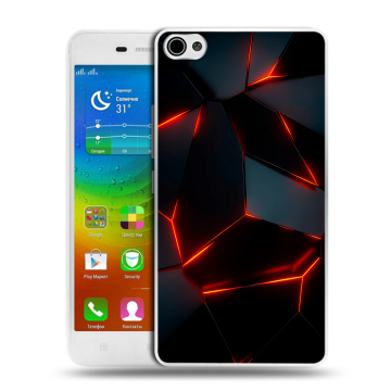 Силиконовый чехол на Lenovo S60 с принтом Яркие абстракции Силиконовый чехол на Lenovo S60 с принтом Яркие абстракции