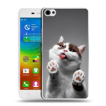Силиконовый чехол на Lenovo S60 с принтом Коты Силиконовый чехол на Lenovo S60 с принтом Коты