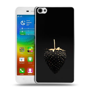 Силиконовый чехол на Lenovo S60 с принтом Черная клубника Силиконовый чехол на Lenovo S60 с принтом Черная клубника