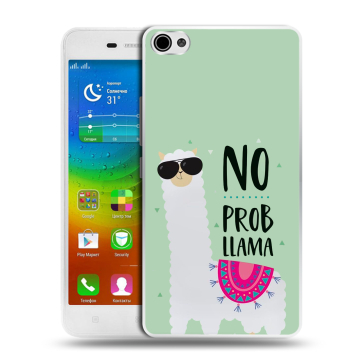 Силиконовый чехол на Lenovo S60 с принтом Лама Силиконовый чехол на Lenovo S60 с принтом Лама