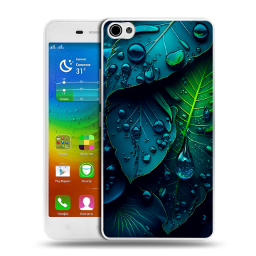 Силиконовый чехол на Lenovo S60 с принтом Листья Силиконовый чехол на Lenovo S60 с принтом Листья