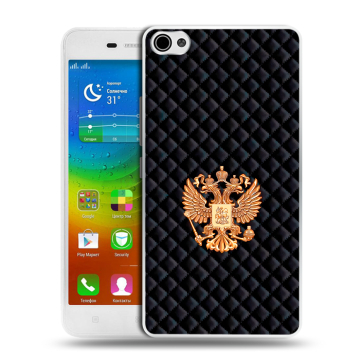 Силиконовый чехол на Lenovo S60 с принтом Герб России принт