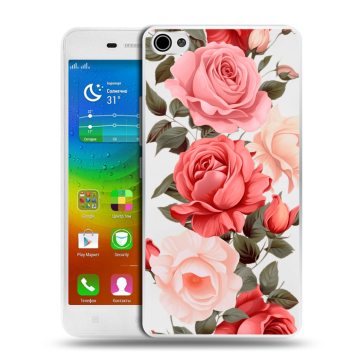 Силиконовый чехол на Lenovo S60 с принтом Розы