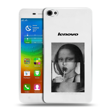 Силиконовый чехол на Lenovo S60 с принтом Мона Лиза