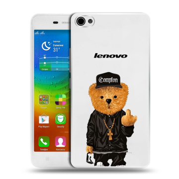 Силиконовый чехол на Lenovo S60 с принтом Плюшевый медведь