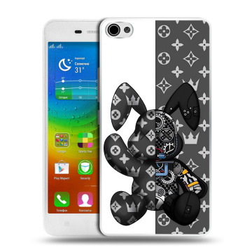 Силиконовый чехол на Lenovo S60 с принтом Луи робот