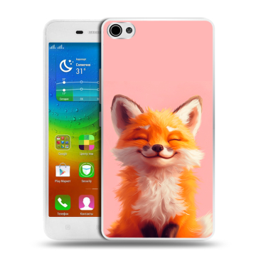 Силиконовый чехол на Lenovo S60 с принтом милая лиса