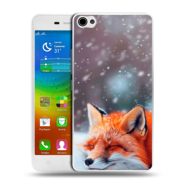Силиконовый чехол на Lenovo S60 с принтом лиса