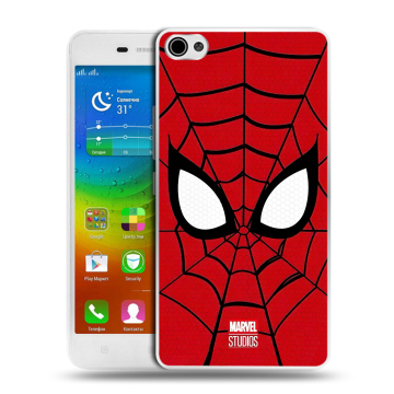 Силиконовый чехол на Lenovo S60 с принтом человек паук spiderman Силиконовый чехол на Lenovo S60 с принтом человек паук spiderman
