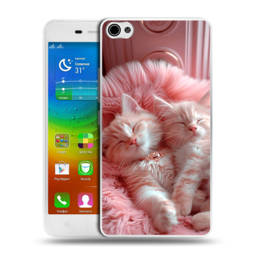Силиконовый чехол на Lenovo S60 с принтом котята котики Силиконовый чехол на Lenovo S60 с принтом котята котики