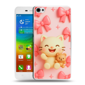 Силиконовый чехол на Lenovo S60 с принтом для девочек