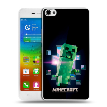 Силиконовый чехол на Lenovo S60 с принтом Майнкрафт Minecraft