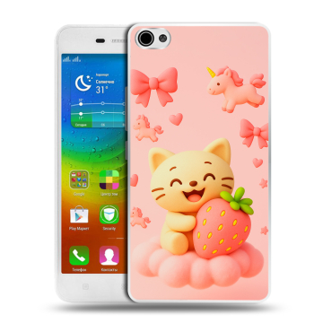 Силиконовый чехол на Lenovo S60 с принтом для девочек