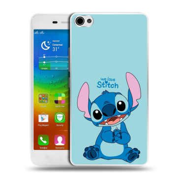 Силиконовый чехол на Lenovo S60 с принтом Лило и Стич