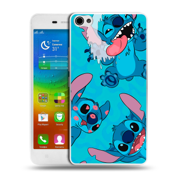 Силиконовый чехол на Lenovo S60 с принтом Лило и Стич