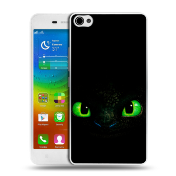 Силиконовый чехол на Lenovo S60 с принтом Как приручить дракона