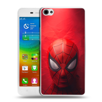 Силиконовый чехол на Lenovo S60 с принтом Spiderman Человек паук