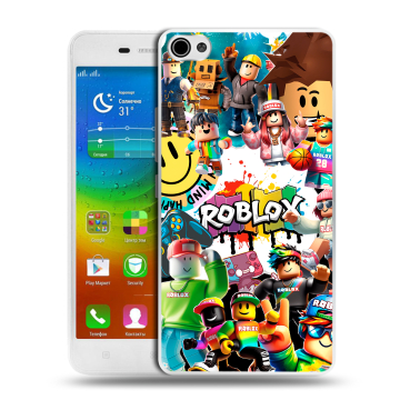 Силиконовый чехол на Lenovo S60 с принтом Roblox Роблокс Силиконовый чехол на Lenovo S60 с принтом Roblox Роблокс