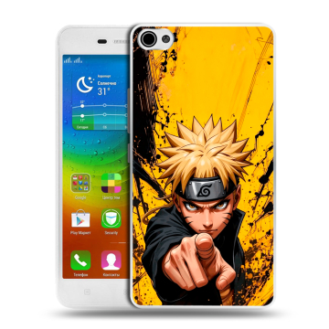 Силиконовый чехол на Lenovo S60 с принтом Naruto Наруто