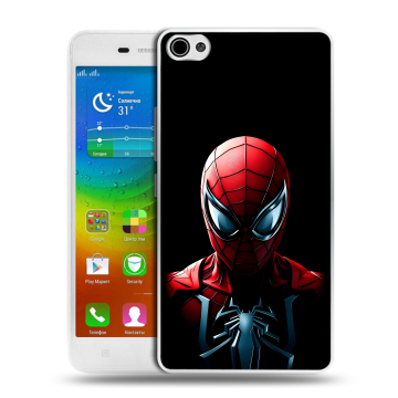 Силиконовый чехол на Lenovo S60 с принтом Spiderman Человек паук