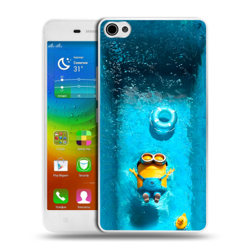 Силиконовый чехол на Lenovo S60 с принтом Миньоны Силиконовый чехол на Lenovo S60 с принтом Миньоны
