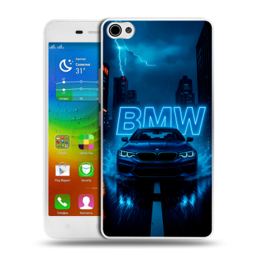 Силиконовый чехол на Lenovo S60 с принтом BMW БМВ