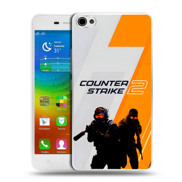 Силиконовый чехол на Lenovo S60 с принтом Counter Strike