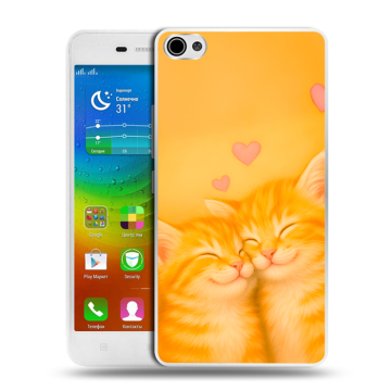 Силиконовый чехол на Lenovo S60 с принтом Милые котята