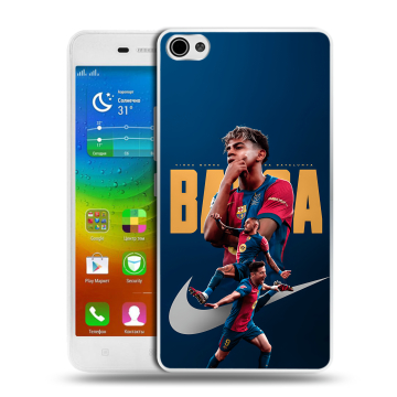 Силиконовый чехол на Lenovo S60 с принтом Барселона Barca Yamal 