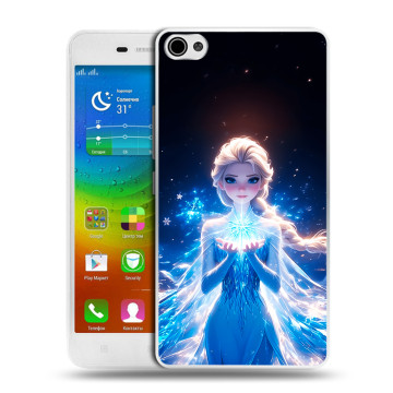 Силиконовый чехол на Lenovo S60 с принтом Холодное сердце Frozen