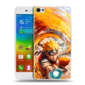 Силиконовый чехол на Lenovo S60 с принтом Аниме Наруто Naruto