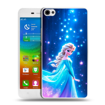 Силиконовый чехол на Lenovo S60 с принтом Холодное сердце Frozen