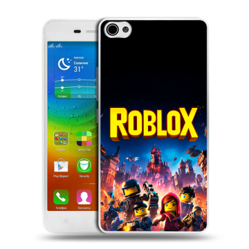 Силиконовый чехол на Lenovo S60 с принтом Roblox Роблокс