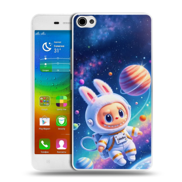Силиконовый чехол на Lenovo S60 с принтом Labubu Лабубу