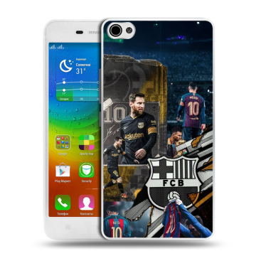 Силиконовый чехол на Lenovo S60 с принтом Messi Barcelona