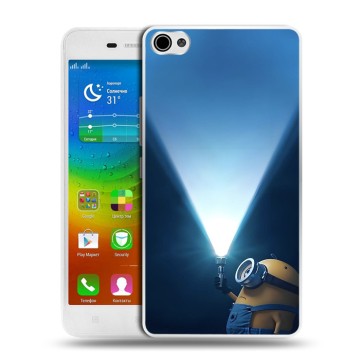 Силиконовый чехол на Lenovo S60 с принтом Миньоны