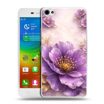 Силиконовый чехол на Lenovo S60 с принтом женский