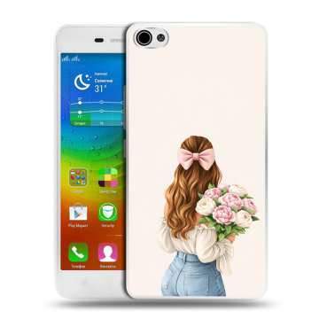 Силиконовый чехол на Lenovo S60 с принтом женский