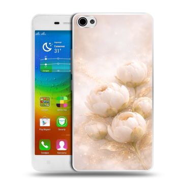 Силиконовый чехол на Lenovo S60 с принтом женский