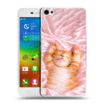Силиконовый чехол на Lenovo S60 с принтом женский