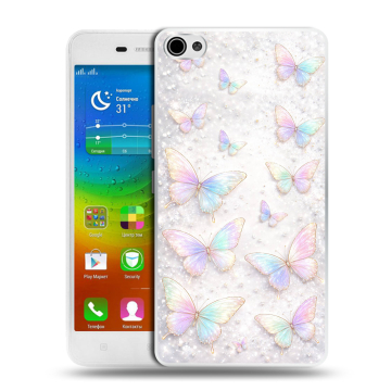 Силиконовый чехол на Lenovo S60 с принтом женский