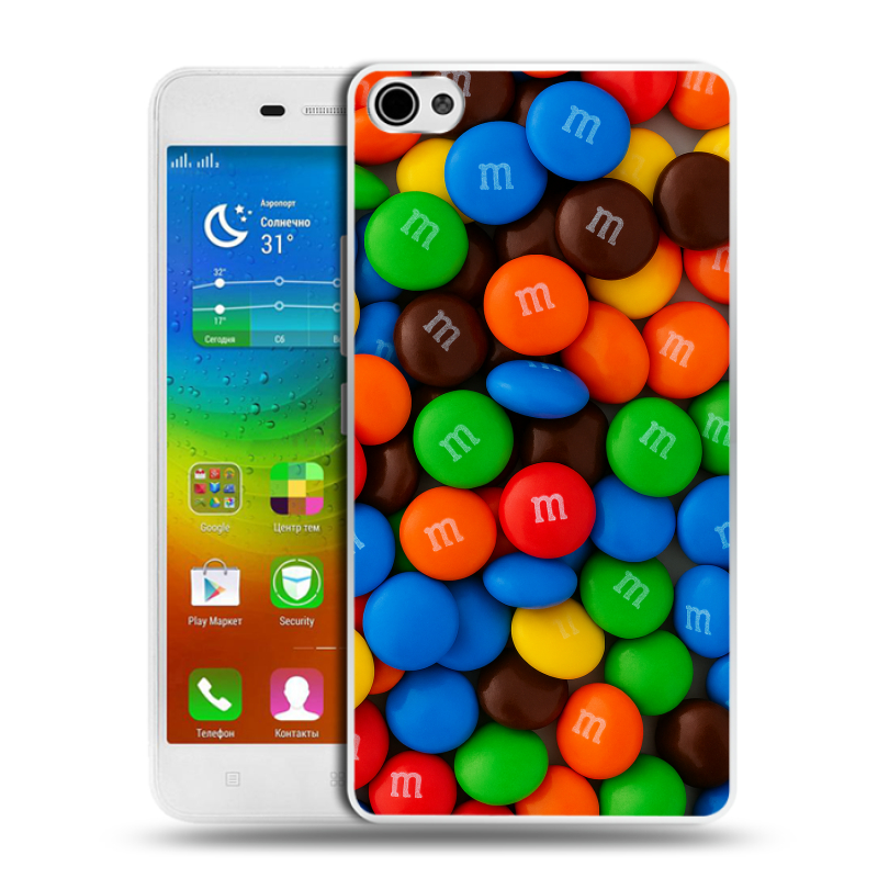 Силиконовый чехол на Lenovo S60 с принтом Конфеты Силиконовый чехол на Lenovo S60 с принтом Конфеты