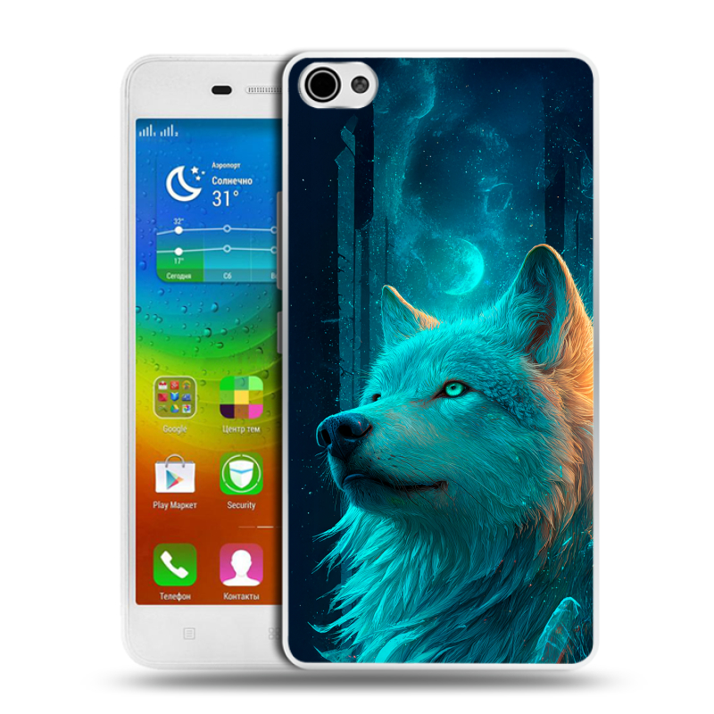 Силиконовый чехол на Lenovo S60 с принтом бабочки саккура Силиконовый чехол на Lenovo S60 с принтом бабочки саккура