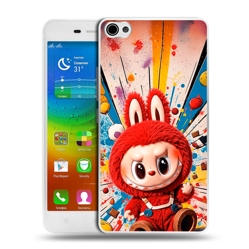 Силиконовый чехол на Lenovo S60 с принтом Labubu Лабубу Силиконовый чехол на Lenovo S60 с принтом Labubu Лабубу