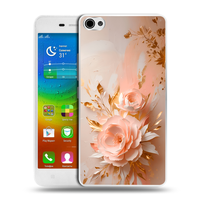 Силиконовый чехол на Lenovo S60 с принтом женский Силиконовый чехол на Lenovo S60 с принтом женский