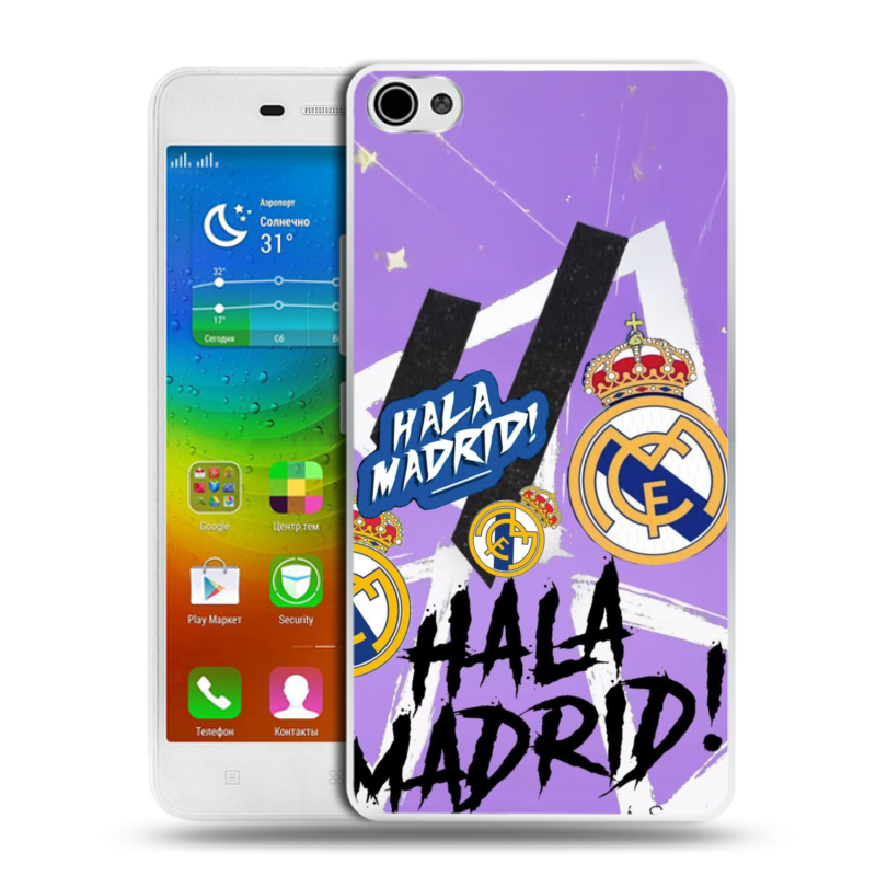 Силиконовый чехол на Lenovo S60 с принтом Real Madrid Реал Мадрид Силиконовый чехол на Lenovo S60 с принтом Real Madrid Реал Мадрид